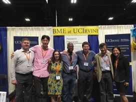 Chang with other UCI faculty at 2015 BMES meeting